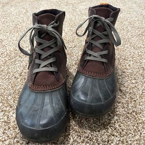 Men’s Sorel heavy duty duck boot. Size 11. Brown